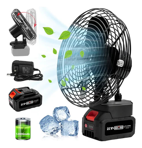 Ventilador Recargable Multiuso de Doble Batería